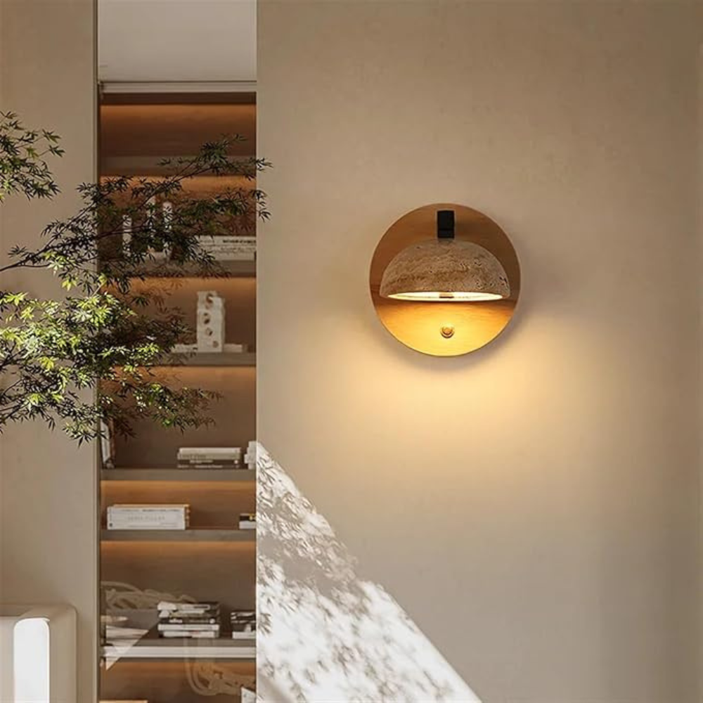 The Travertine Charming Wall Light | Souliia
