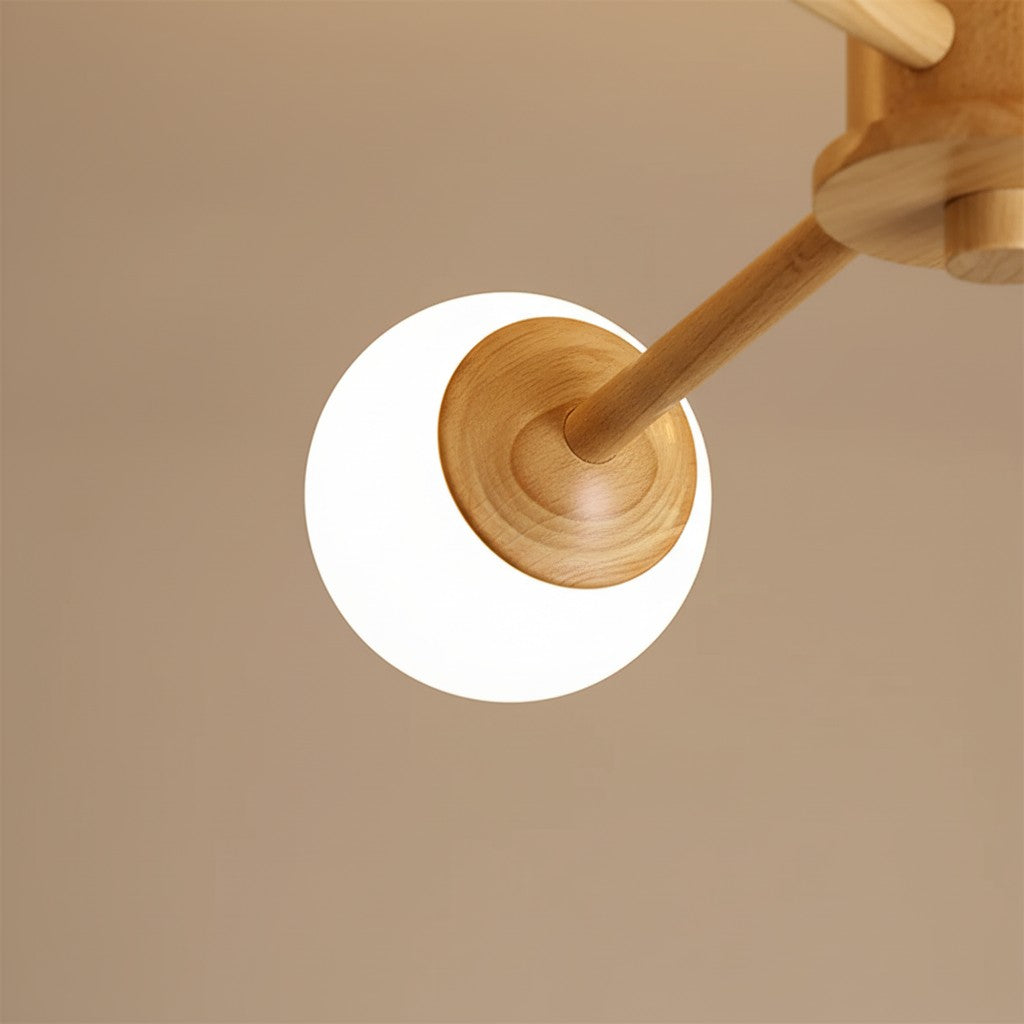 Lampada da soffitto dal design molecolare Orrise - Lampadario artistico con illuminazione a rami per gli ambienti domestici | Souliia