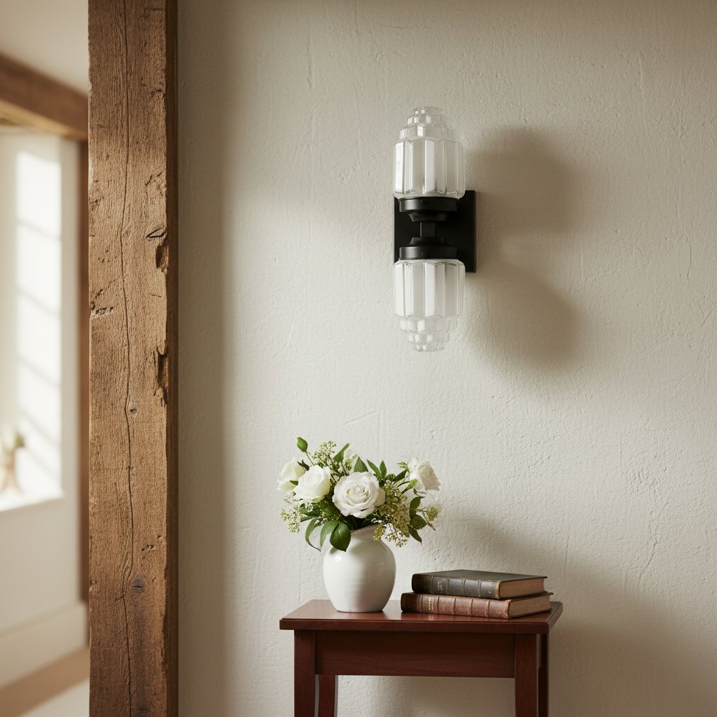 Tierlux Glass Globe Wall Sconce – Metal & Glass Lamp for Living Room or Bathroom | Souliia