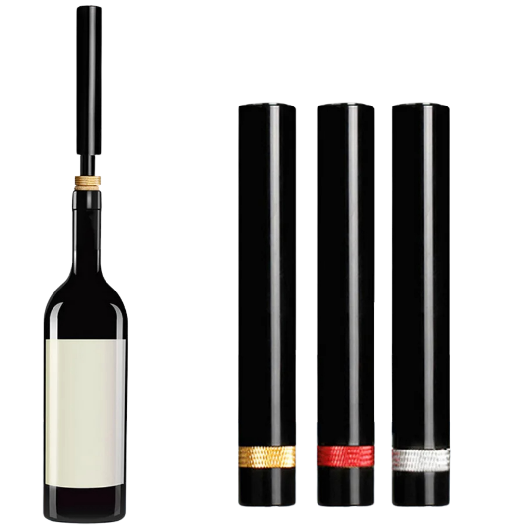 Wine Bottle Opener with Air Pressure – Fast Cork Extractor for Home Use - Souliia