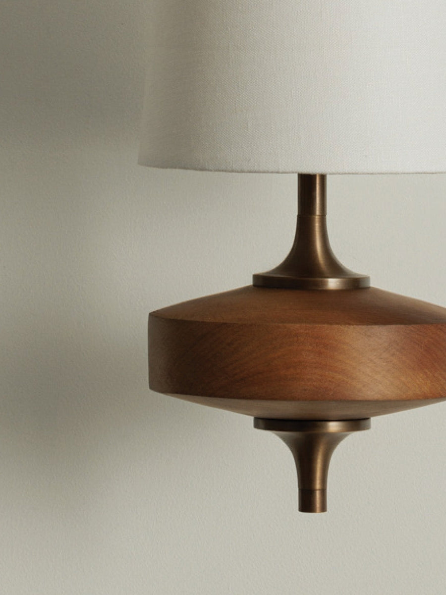 Rowan Retro Fabric Shade Wall Sconce – Classic Fabric Lighting For Bedroom | Souliia