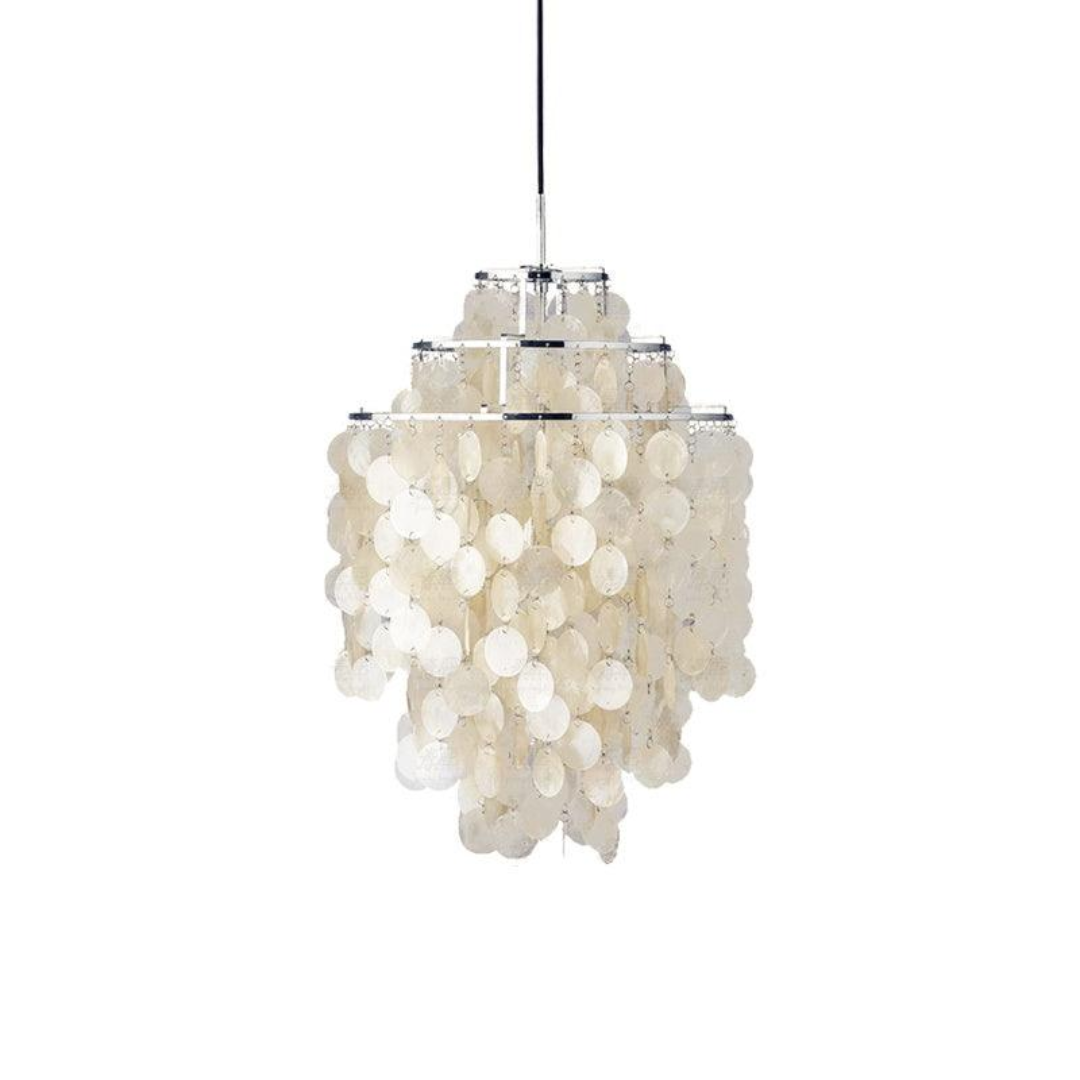 Lumi Seashell Pendant Light — Warm Vintage Ambient Glow
