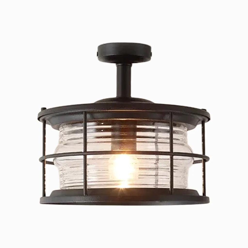 Outdoor Glass Ceiling Lantern | Souliia