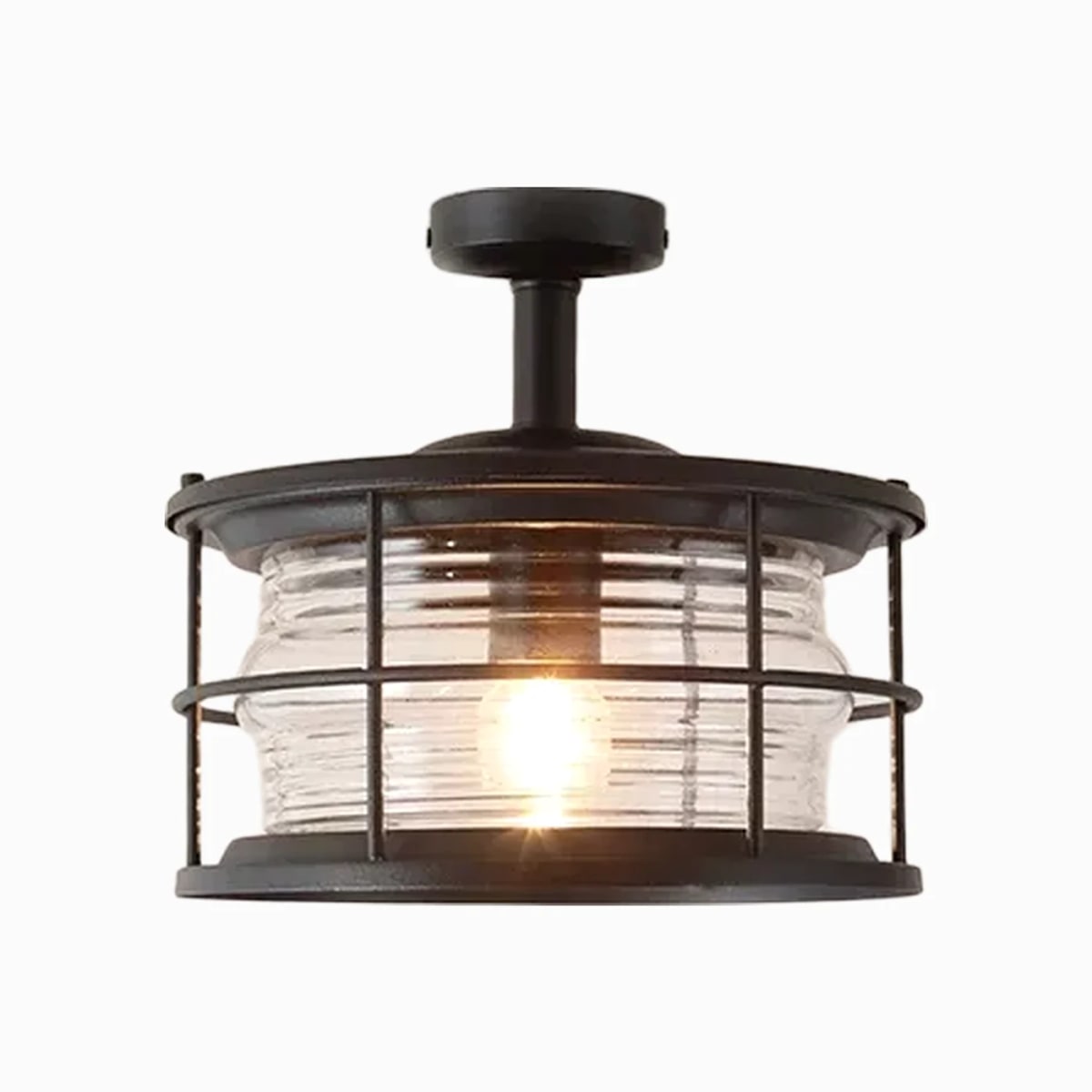 Outdoor Glass Ceiling Lantern | Souliia