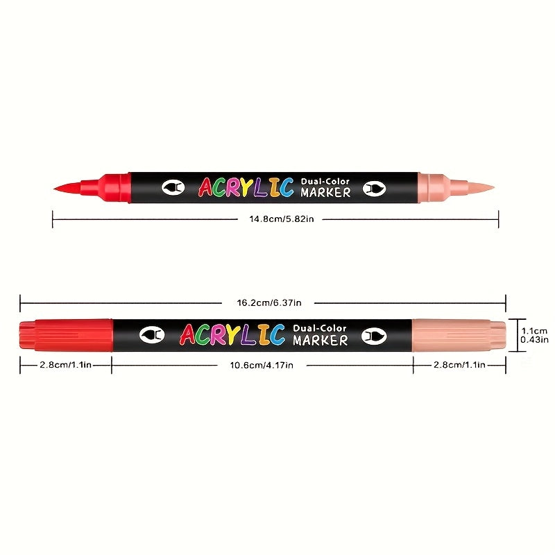 Set of 120 Acrylic Markers - Souliia