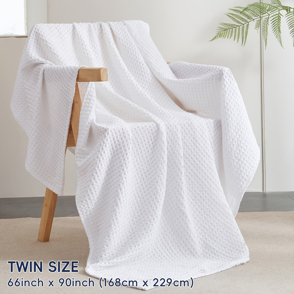 Cloudweave Cozy Waffle Throw Blanket — Lightweight, Durable Everyday Weave