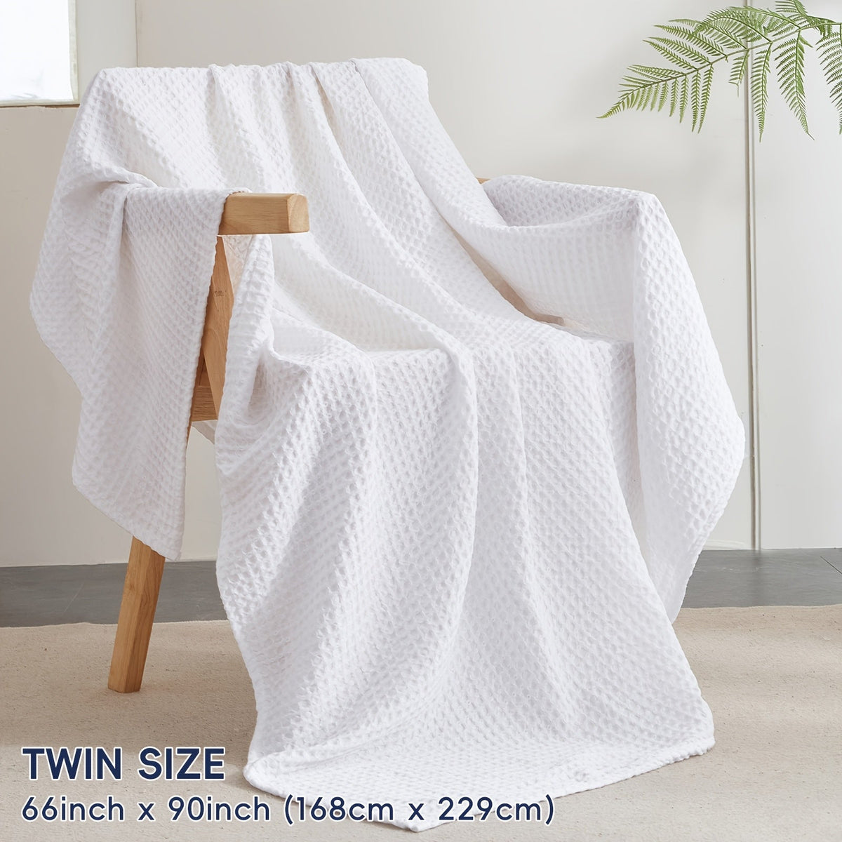 Cloudweave Cozy Waffle Throw Blanket — Lightweight, Durable Everyday Weave