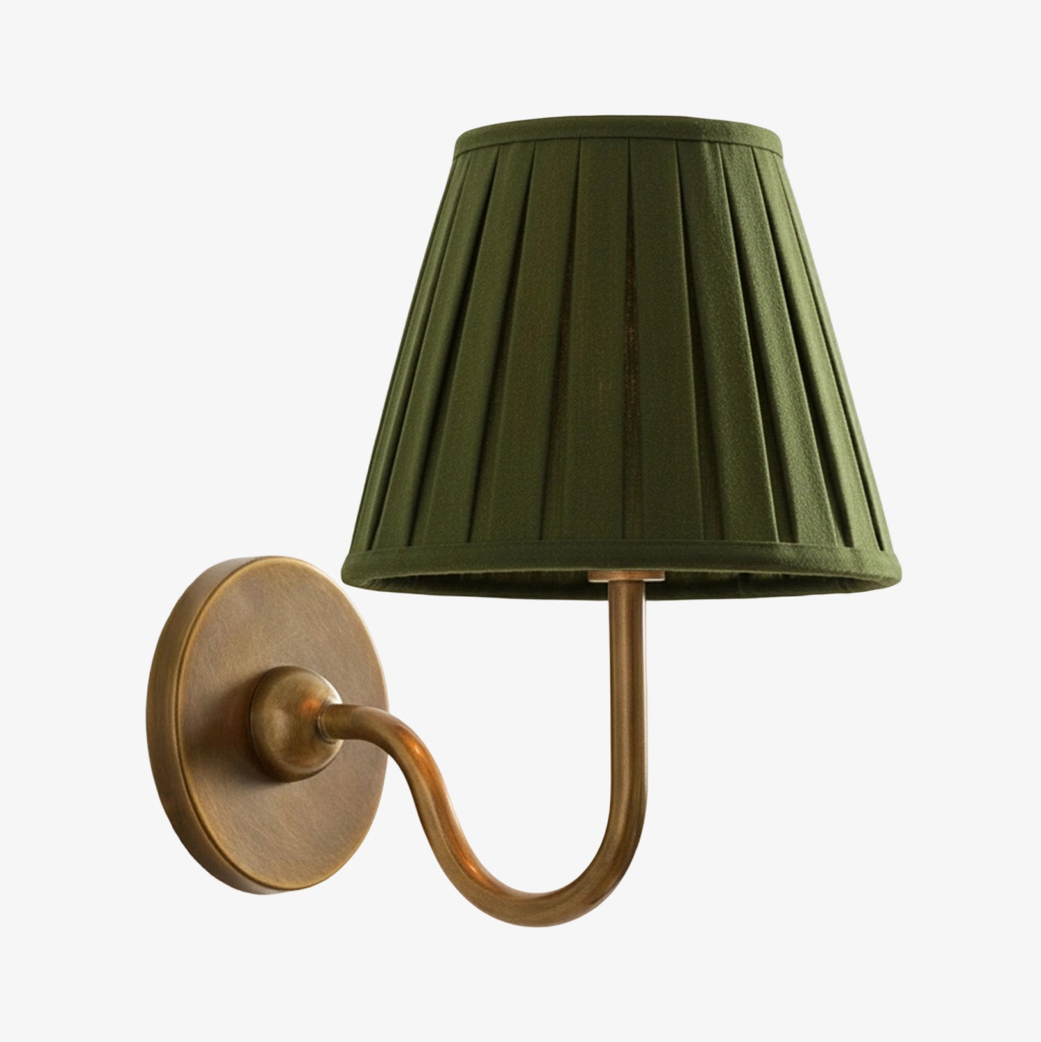 Luvora Fabric Shade Wall Sconce with Drum Shade - Classic Pleated Sconce Light | Souliia