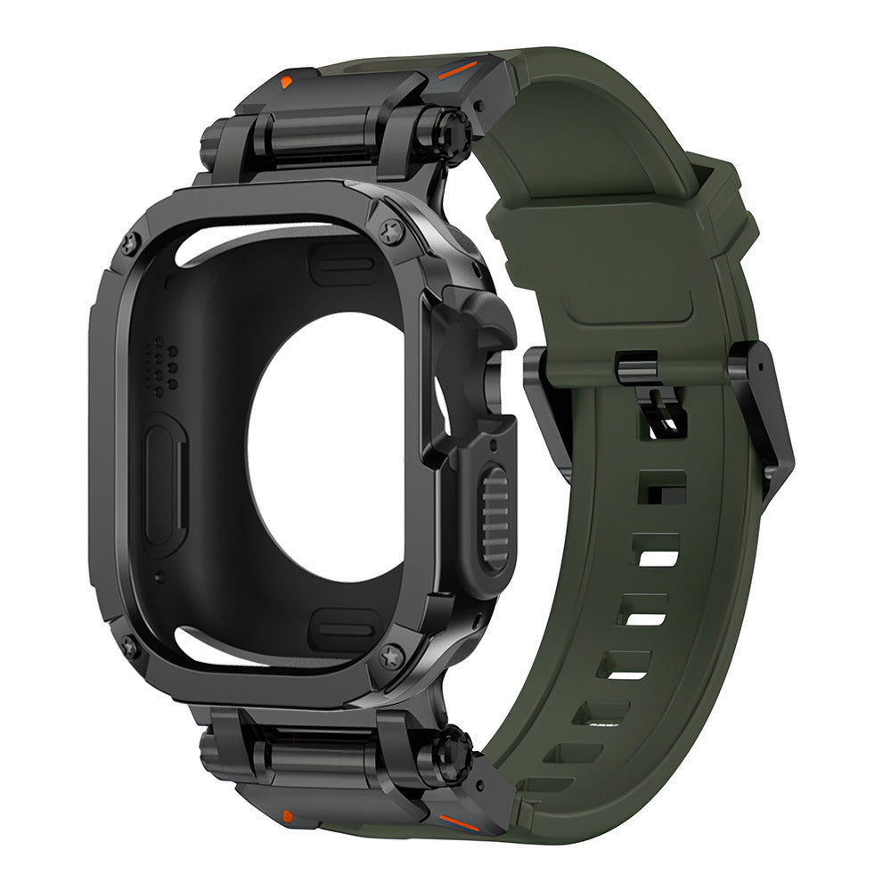 NovaGuard 2-In-1 Apple Watch Slim Case and Fluoro Rubber Strap