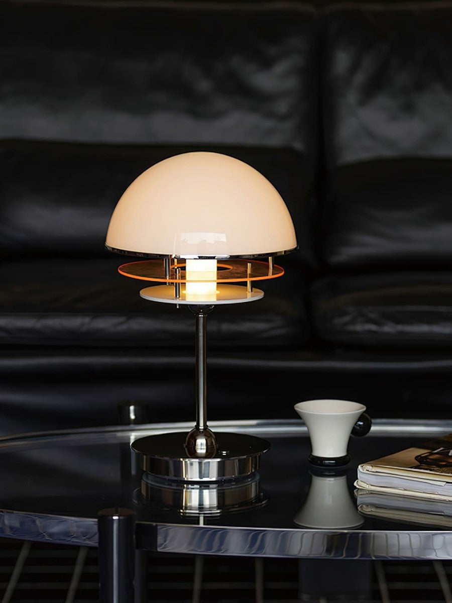 Sunset Bauhaus Vintage Stil Acryl Sonnenuntergang Tischlampe - AFTERGLOW S2 | Souliia