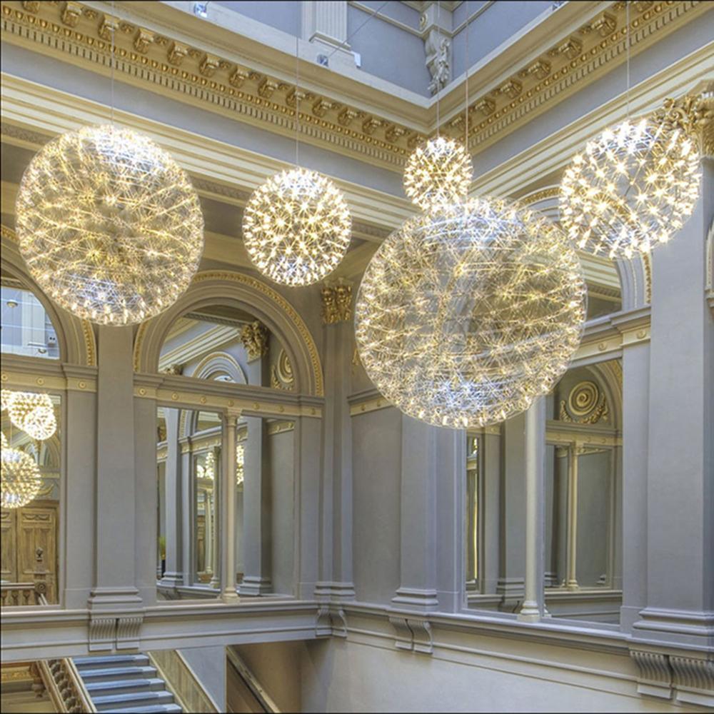Silver Spark Ball Pendant Light | Souliia
