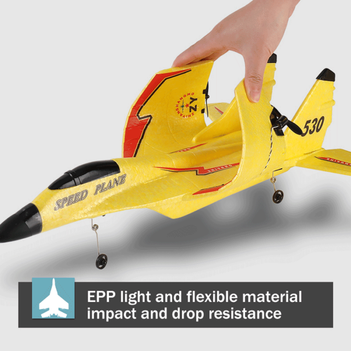 RC letadlo SU35 2.4G na dálkové ovládání — kluzák modelu SU57, LED světla