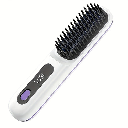 Auristyle Cordless Hot Comb Brush — Portable, Type-C Fast Charging
