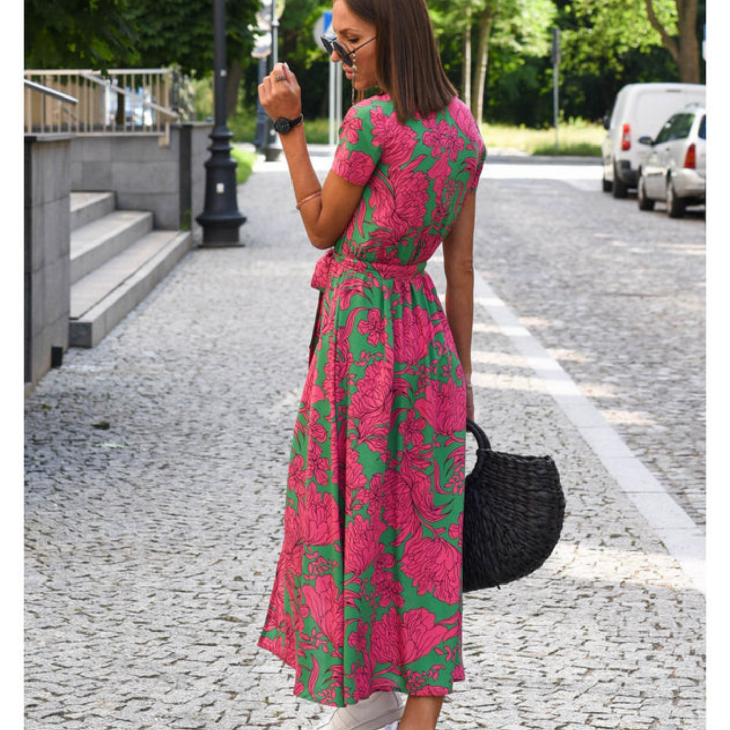 Robe de plage imprimée et tendance pour femme