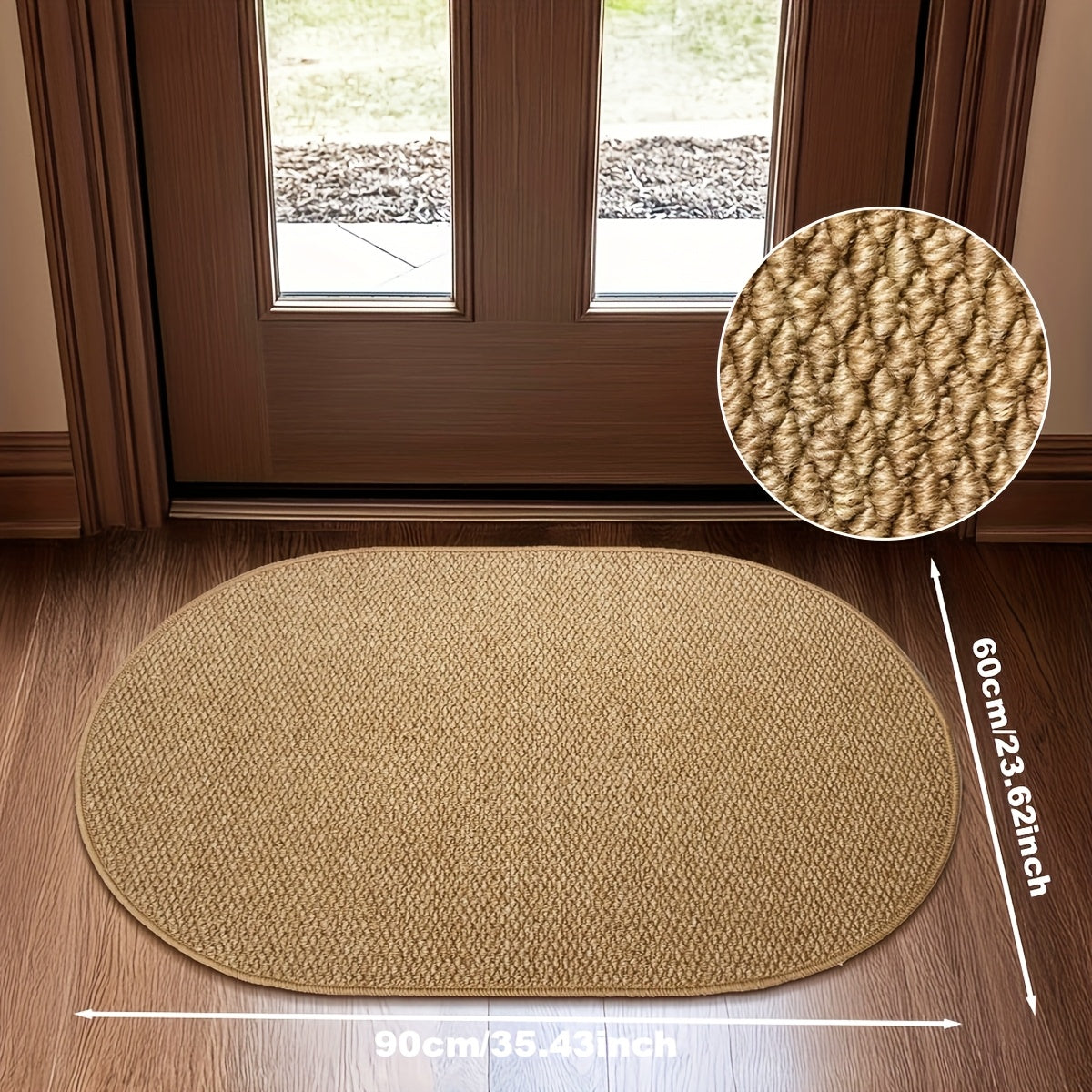 ScandiRoots Brown Oval Rug — Nordic Style Design