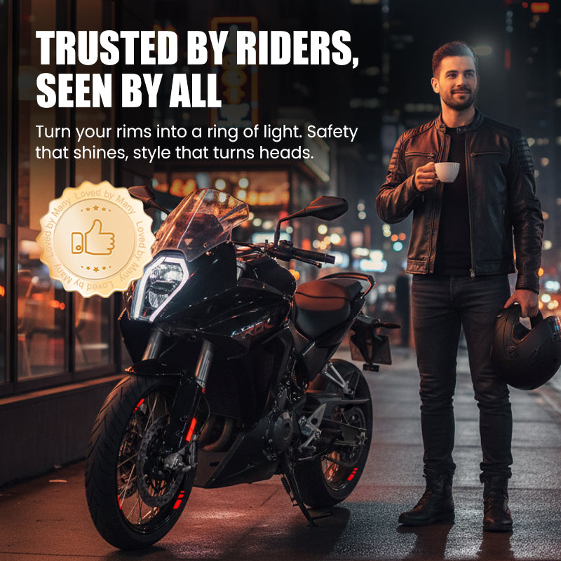 Bandes réfléchissantes pour motos – Améliorez la visibilité et la sécurité la nuit - Souliia