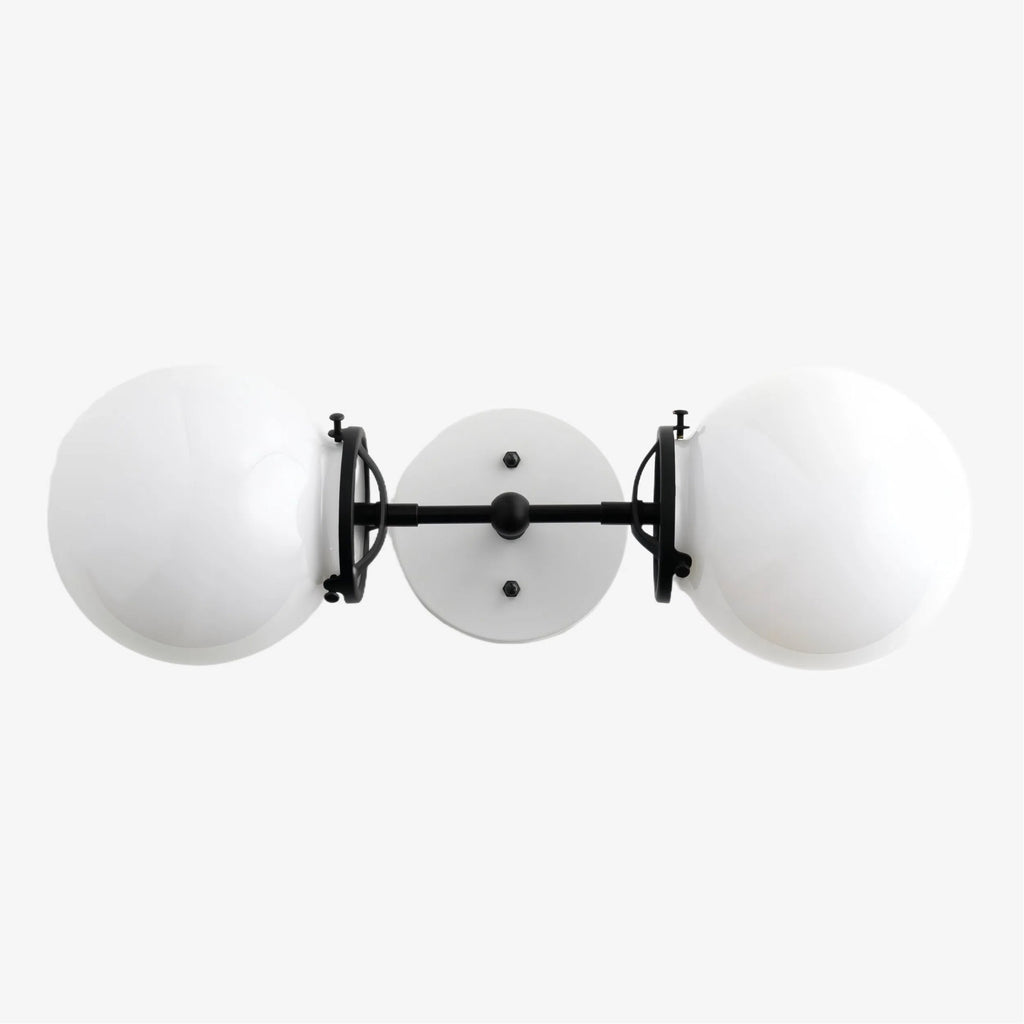 Lumio Globe Opal Glass – Mid-Century Modern Bathroom Wall Sconce | Souliia