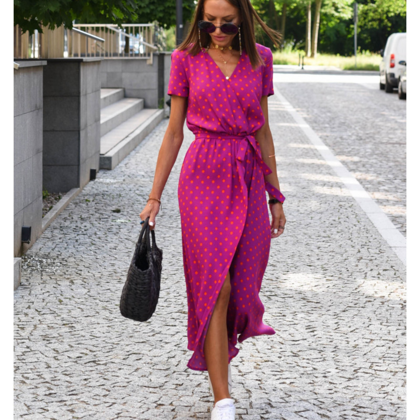 Robe de plage imprimée et tendance pour femme