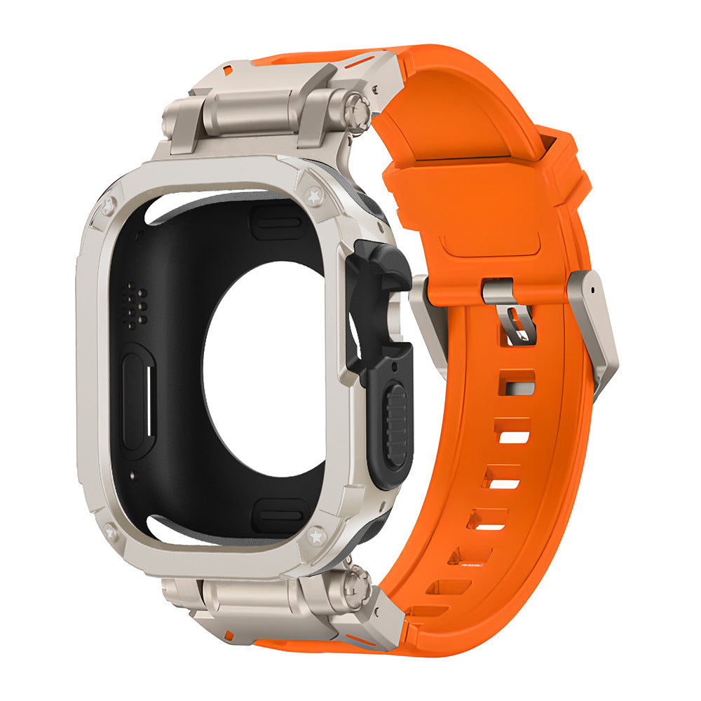 NovaGuard 2-In-1 Apple Watch Slim Case and Fluoro Rubber Strap