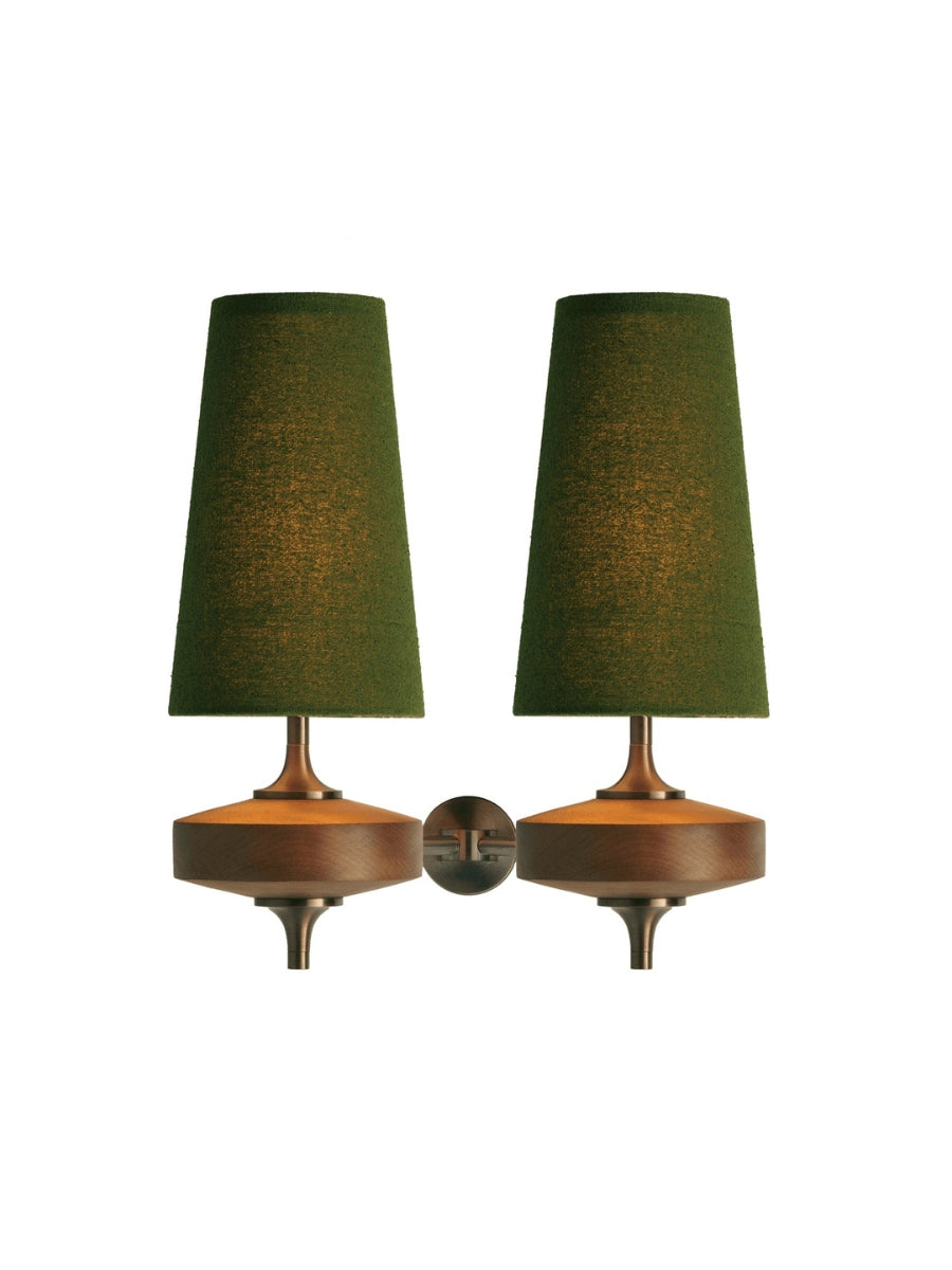 Rowan Retro Fabric Shade Wall Sconce – Classic Fabric Lighting For Bedroom | Souliia