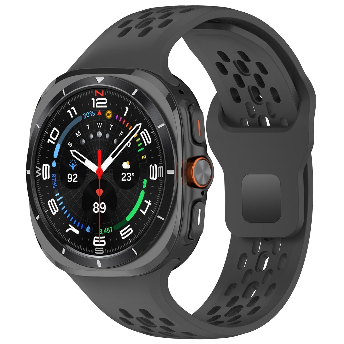 AeroFlex Silicone Sport Band — Durable Flexible Strap For Galaxy Watch7 Ultra 47mm
