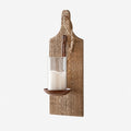 Rustic Farmhouse Wooden Wall Sconce | Souliia