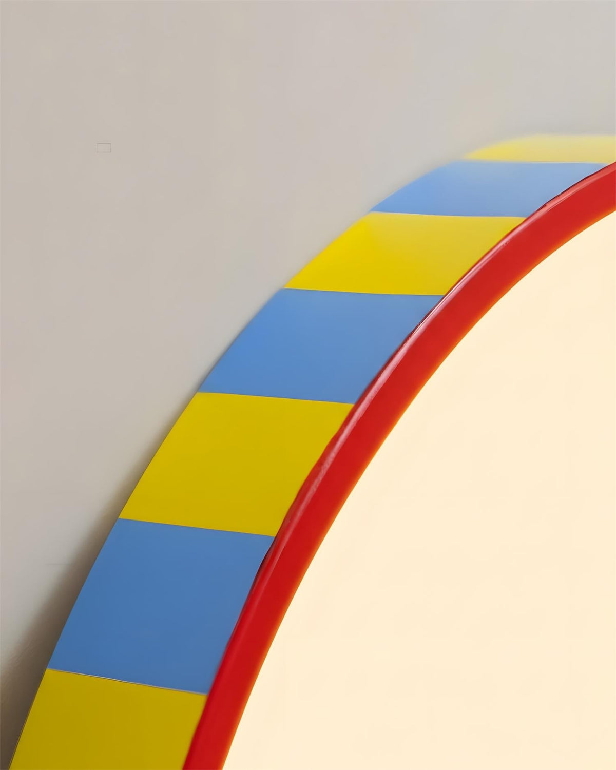 Saebery Modulo Stripe Flush Mount Ceiling Light - Round Striped Metal and Acrylic LED Fixture for Bedroom and Hallway | Souliia