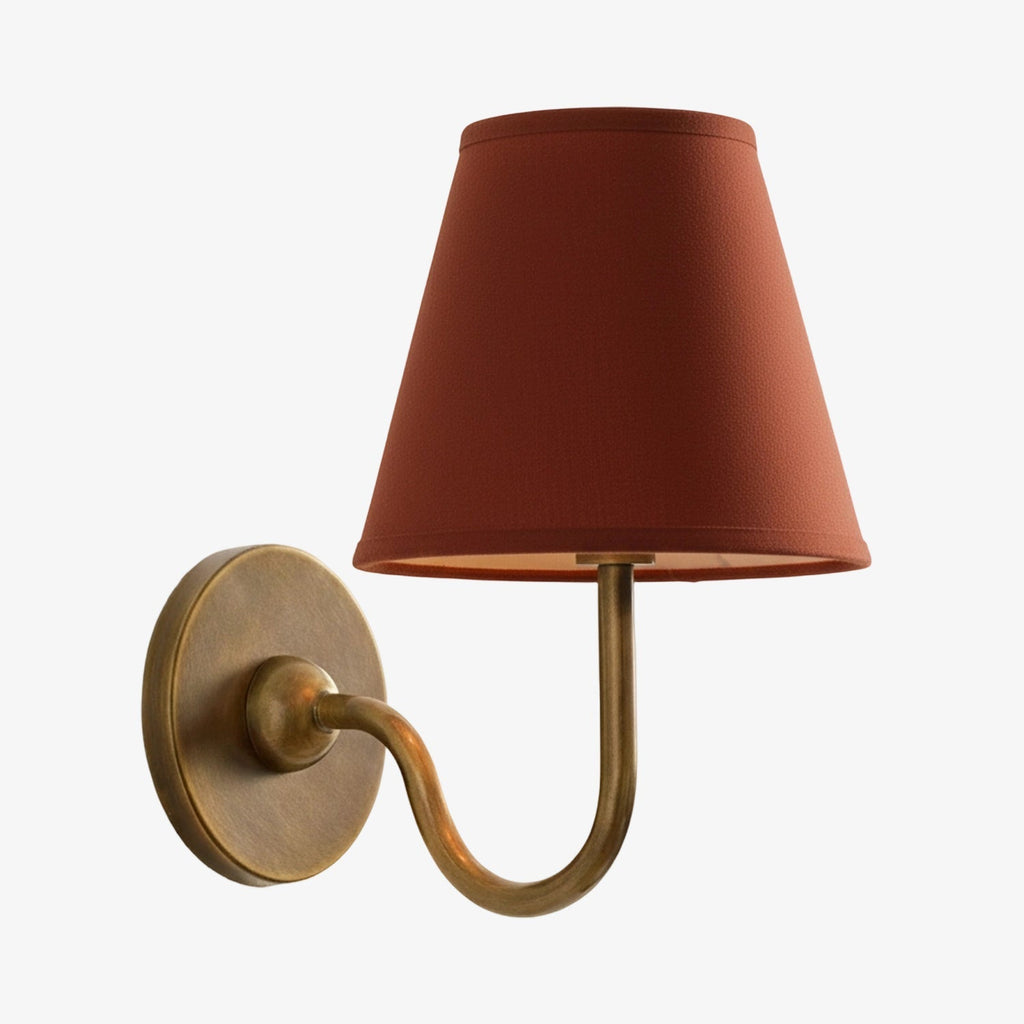 Luvora Fabric Shade Wall Sconce with Drum Shade - Classic Pleated Sconce Light | Souliia