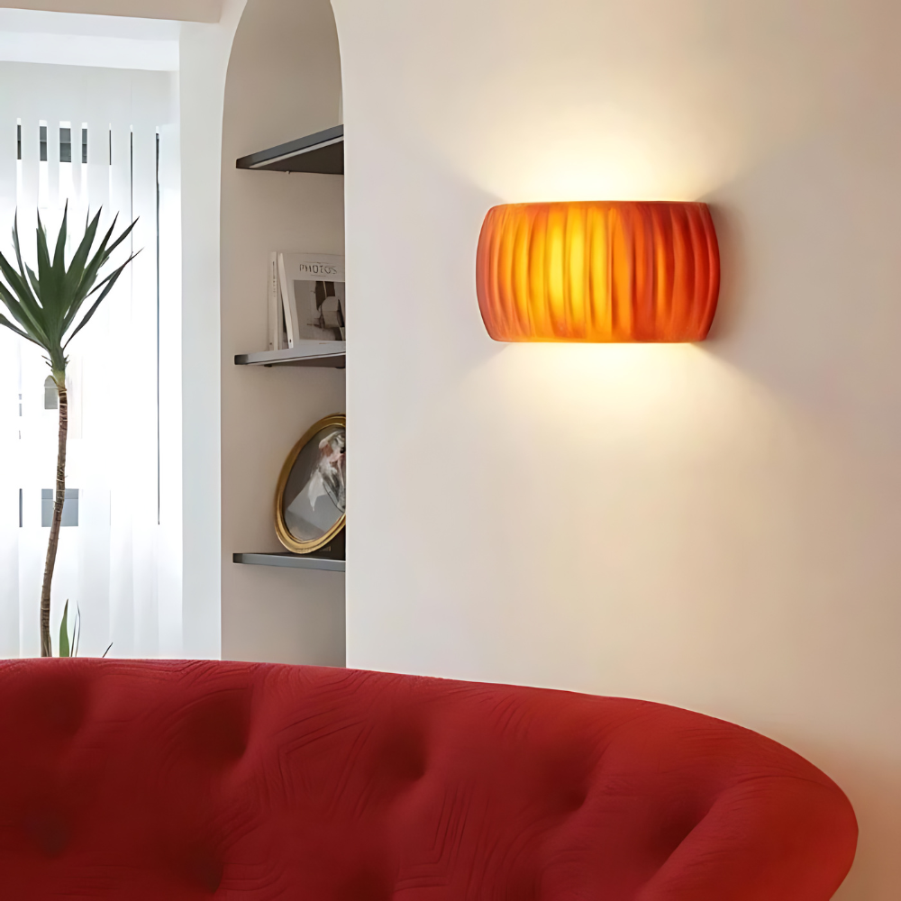 The Sun of Art Deco Resin Wall Light | Souliia