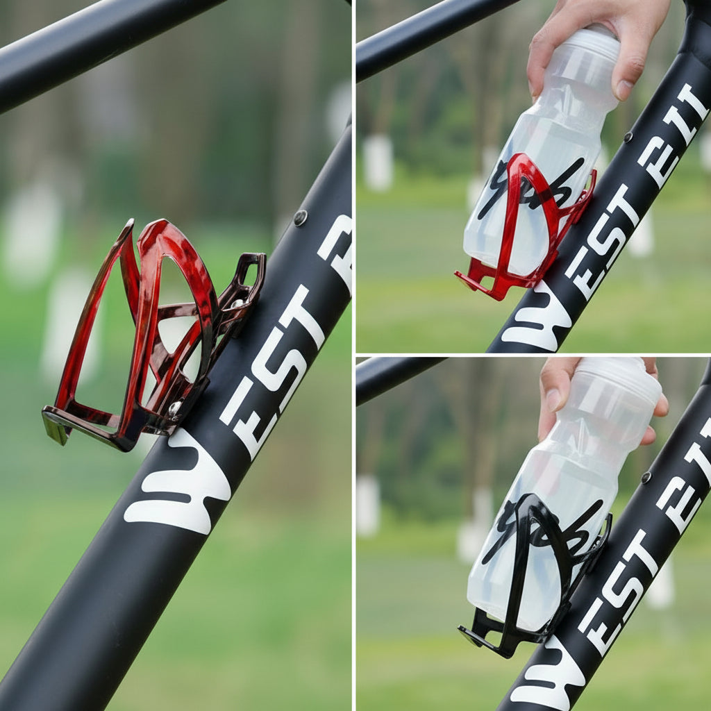 HydroVault Ultralight Plastic Bottle Cage — Secure Grip, Crack-Resistant Design