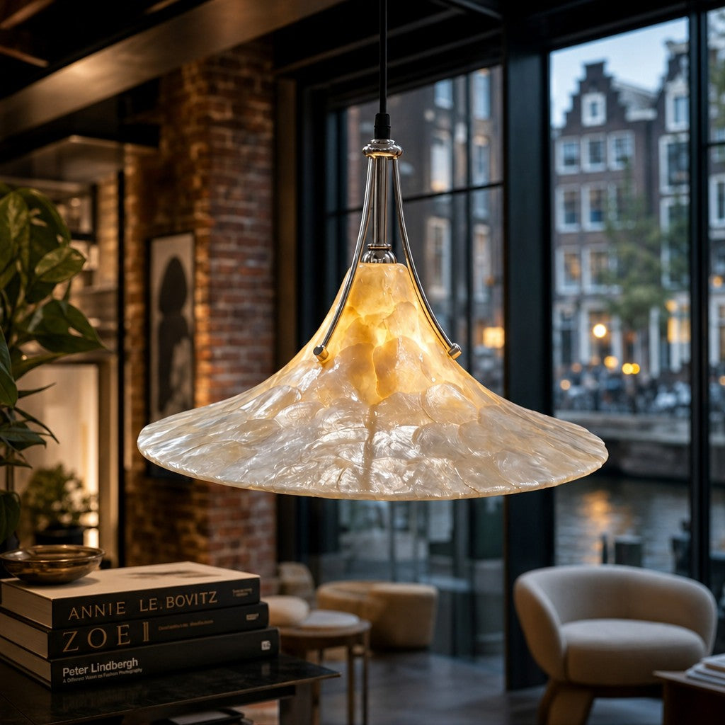 Sculptural Organic Form Minimalist Hanging Light for Bedroom and Hallway Decor | Souliia