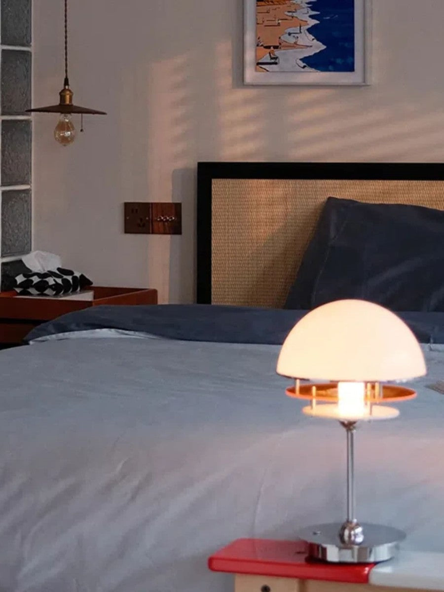 Sunset Bauhaus Vintage Stil Acryl Sonnenuntergang Tischlampe - AFTERGLOW S2 | Souliia