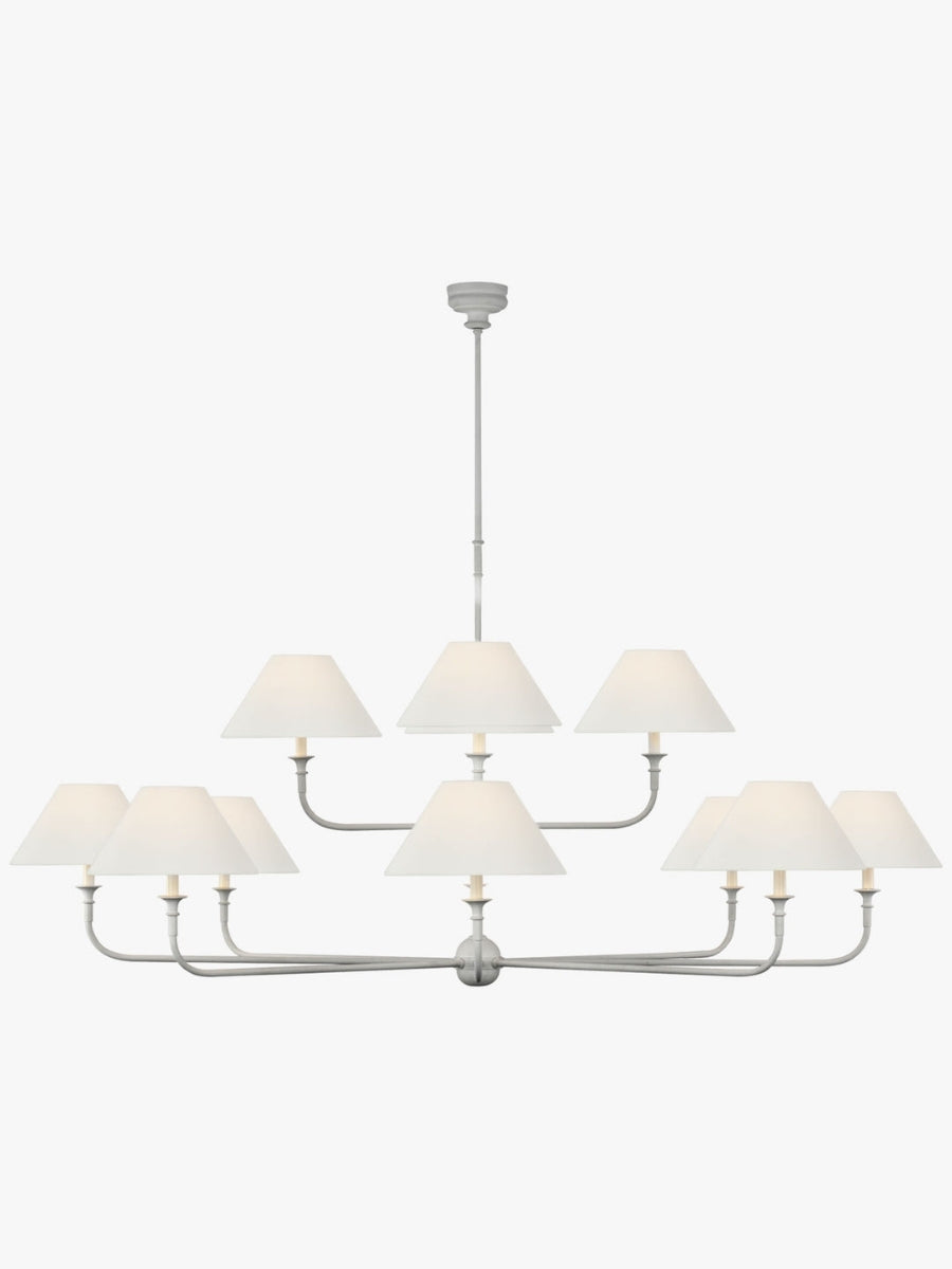 Sleek Chandelier Featuring Layered Linear Silhouette | Souliia