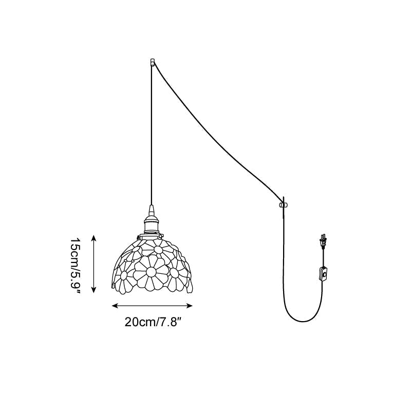 Suka Floral Plug In Pendant Lamp | Souliia