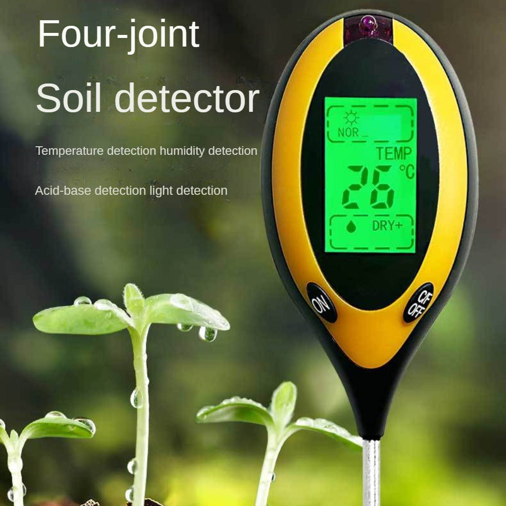Soilmaster 4-In-1 Soil Analyzer — Moisture, pH, Temperature and Sunlight Readings