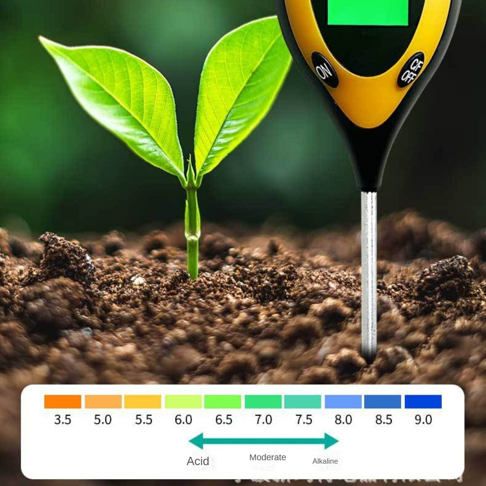 Soilmaster 4-In-1 Soil Analyzer — Moisture, pH, Temperature and Sunlight Readings
