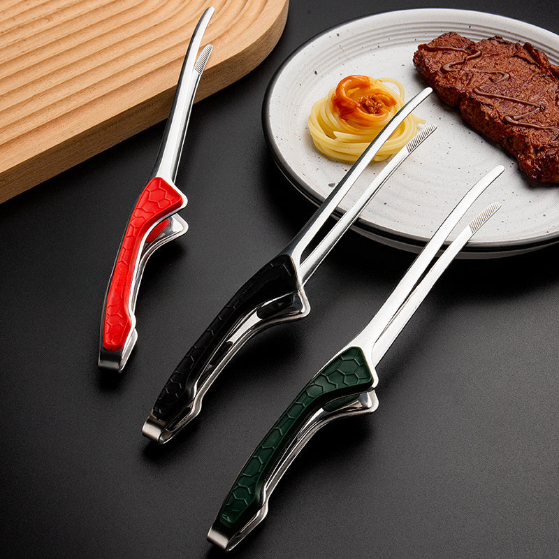 Griptong Stainless Steel Kitchen Tongs — Non-Slip Grip, Heat-Resistant Construction