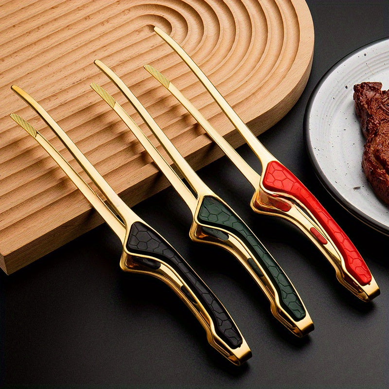 Griptong Stainless Steel Kitchen Tongs — Non-Slip Grip, Heat-Resistant Construction