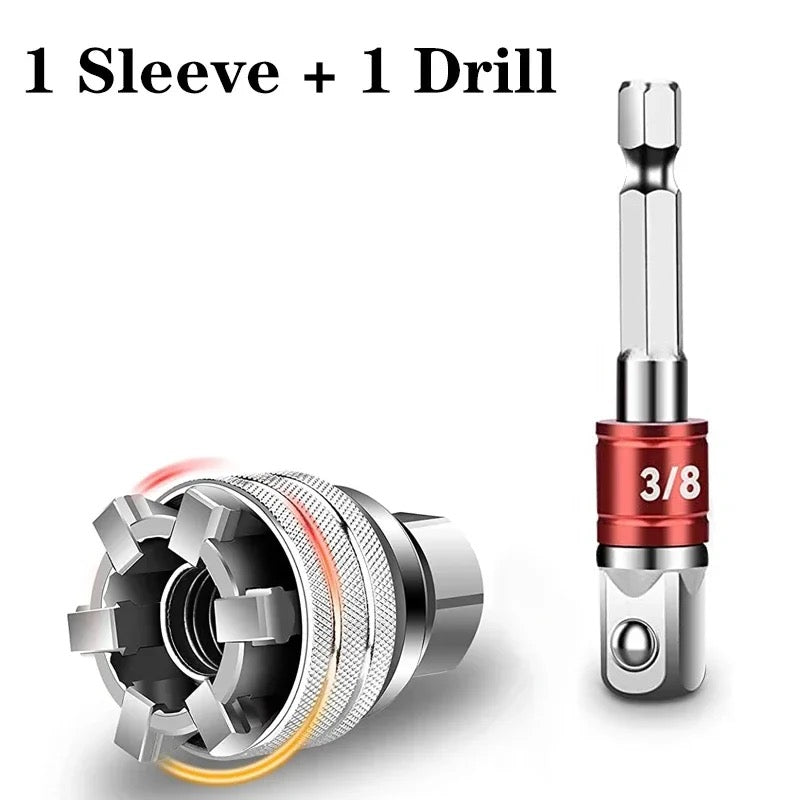 Universal Socket Wrench — Adjustable Grip for Damaged Fasteners