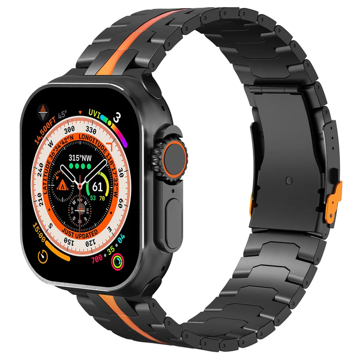 AeroLink Grade 2 Titanium Apple Watch Band — 66 g Lightweight Design