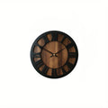 Naturisse Silent Wooden Wall Clock — Vintage Style, Artistic Design
