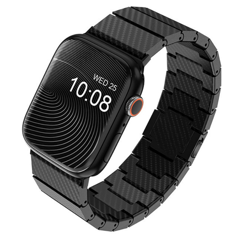 AeroWeave Carbon Fiber Apple Watch Band — Aramid Cover