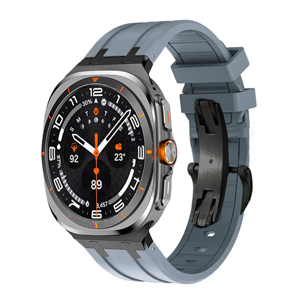 NovaFlex Titanium Adapter Silicone Band for Samsung Watch Ultra