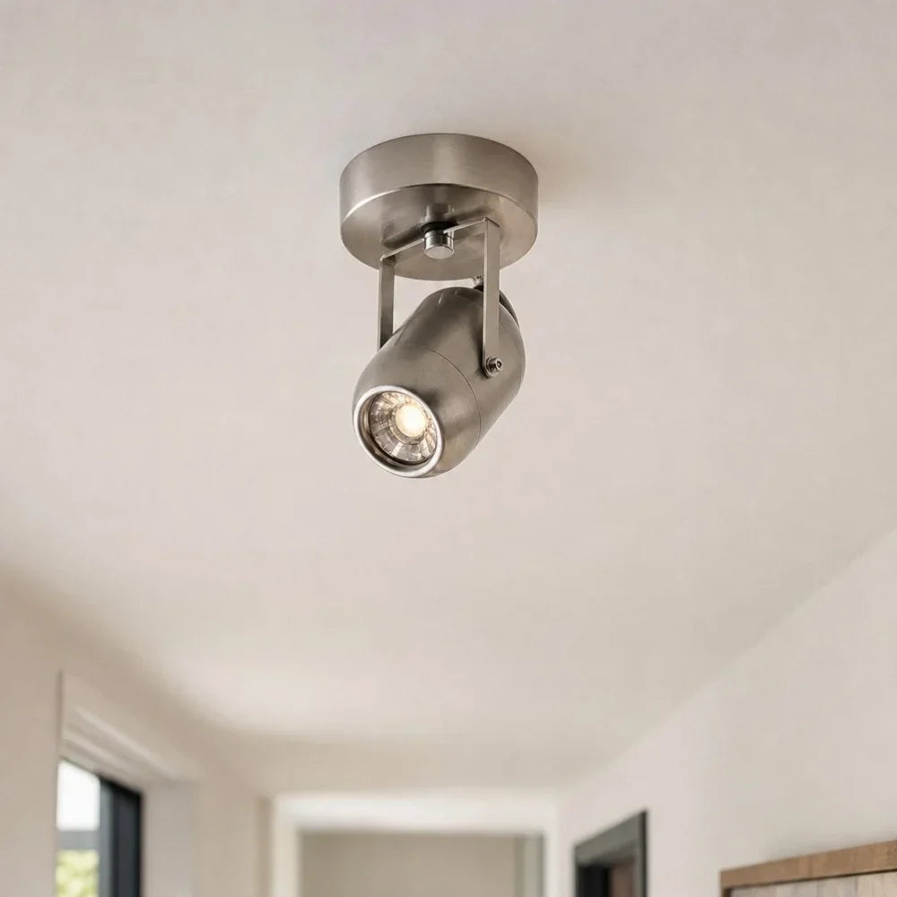 Sand Nickel Adjustable LED Wall Lamp for Hallway Bedroom Vanity | Souliia