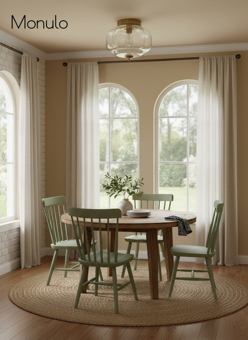 Retro Milk Semi Flush Mount Eloise Ceiling Light | Souliia