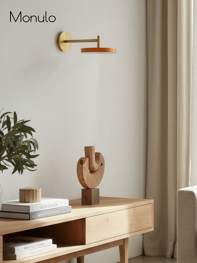 Scandinavian Monochrome Metal Wall-Lamp – Lighting for Bedroom Decor | Souliia