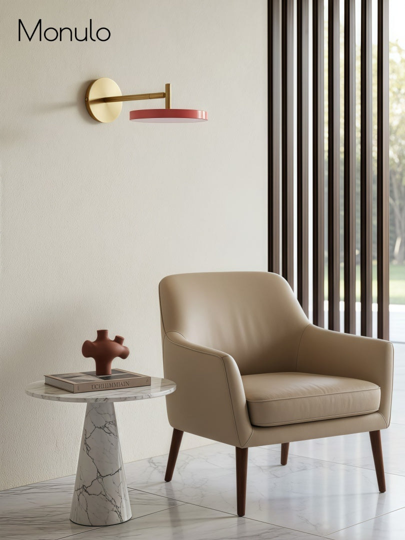 Scandinavian Monochrome Metal Wall-Lamp – Lighting for Bedroom Decor | Souliia