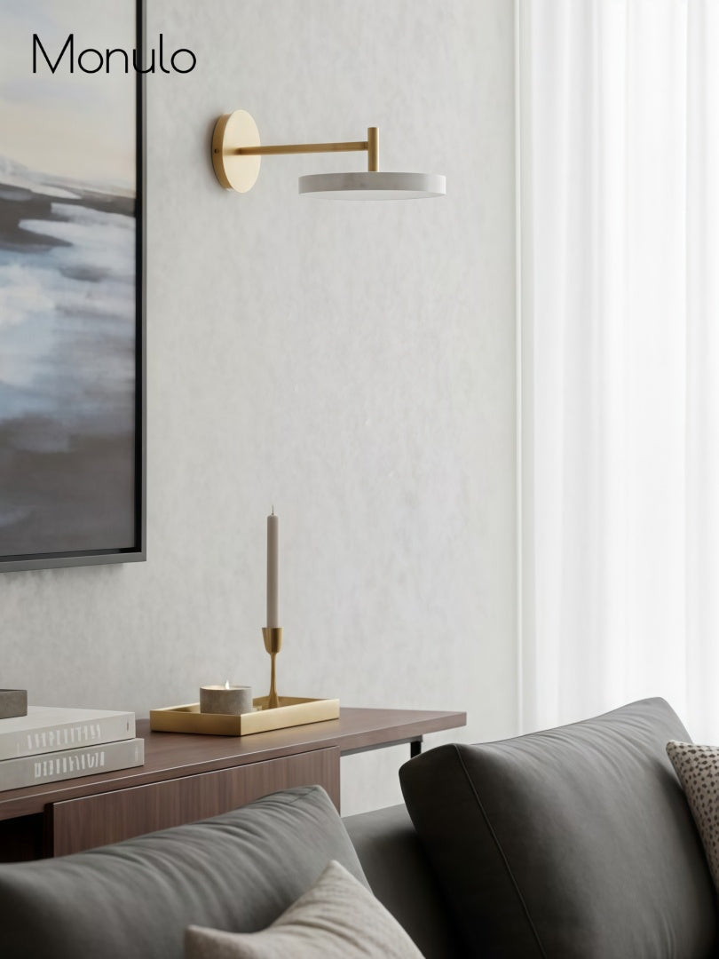 Scandinavian Monochrome Metal Wall-Lamp – Lighting for Bedroom Decor | Souliia