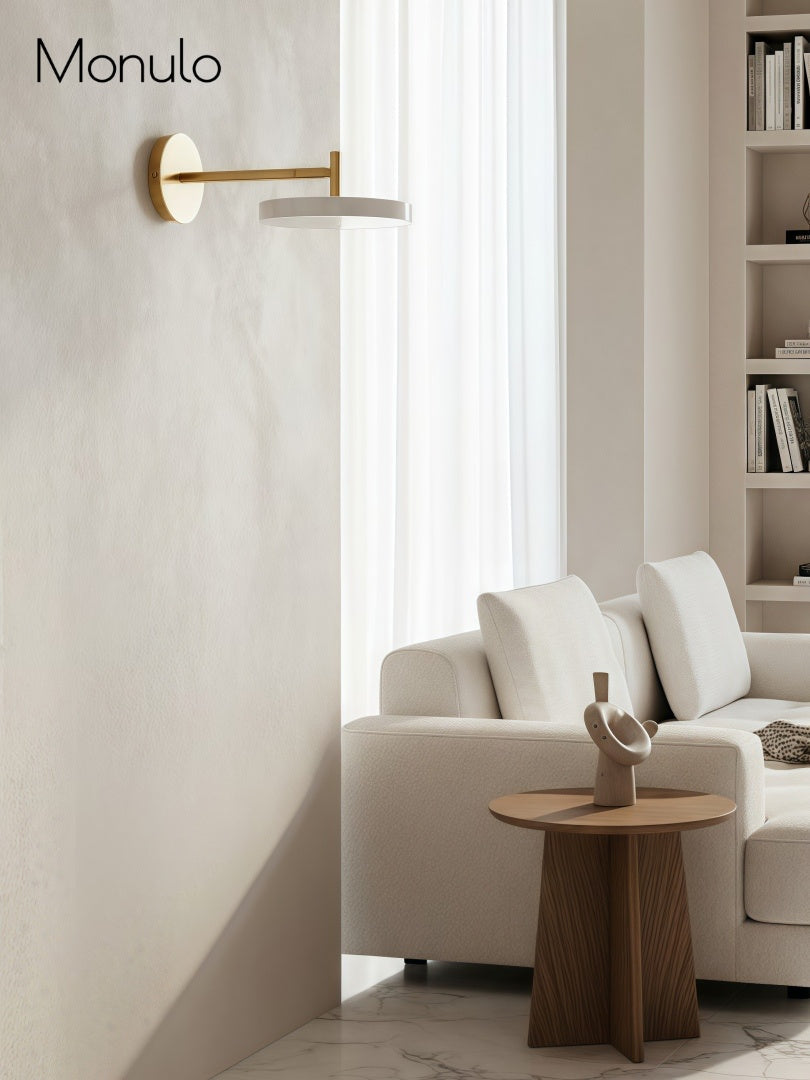 Scandinavian Monochrome Metal Wall-Lamp – Lighting for Bedroom Decor | Souliia