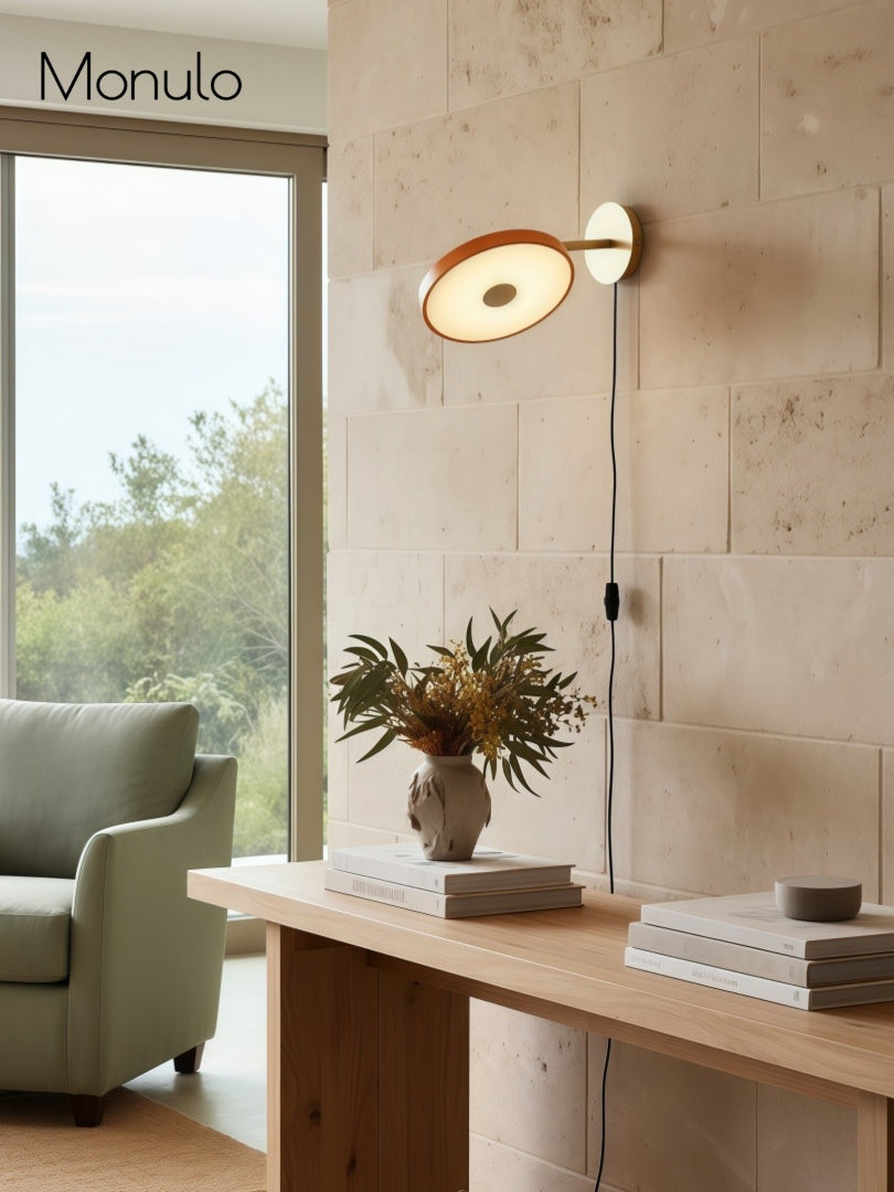 Scandinavian Monochrome Metal Wall-Lamp – Lighting for Bedroom Decor | Souliia